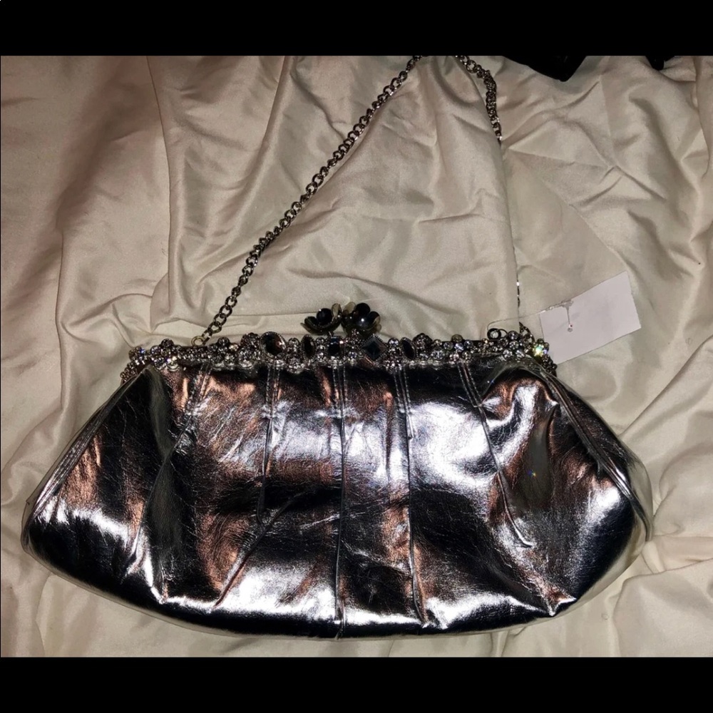 Lovely Silver Boutique Purse